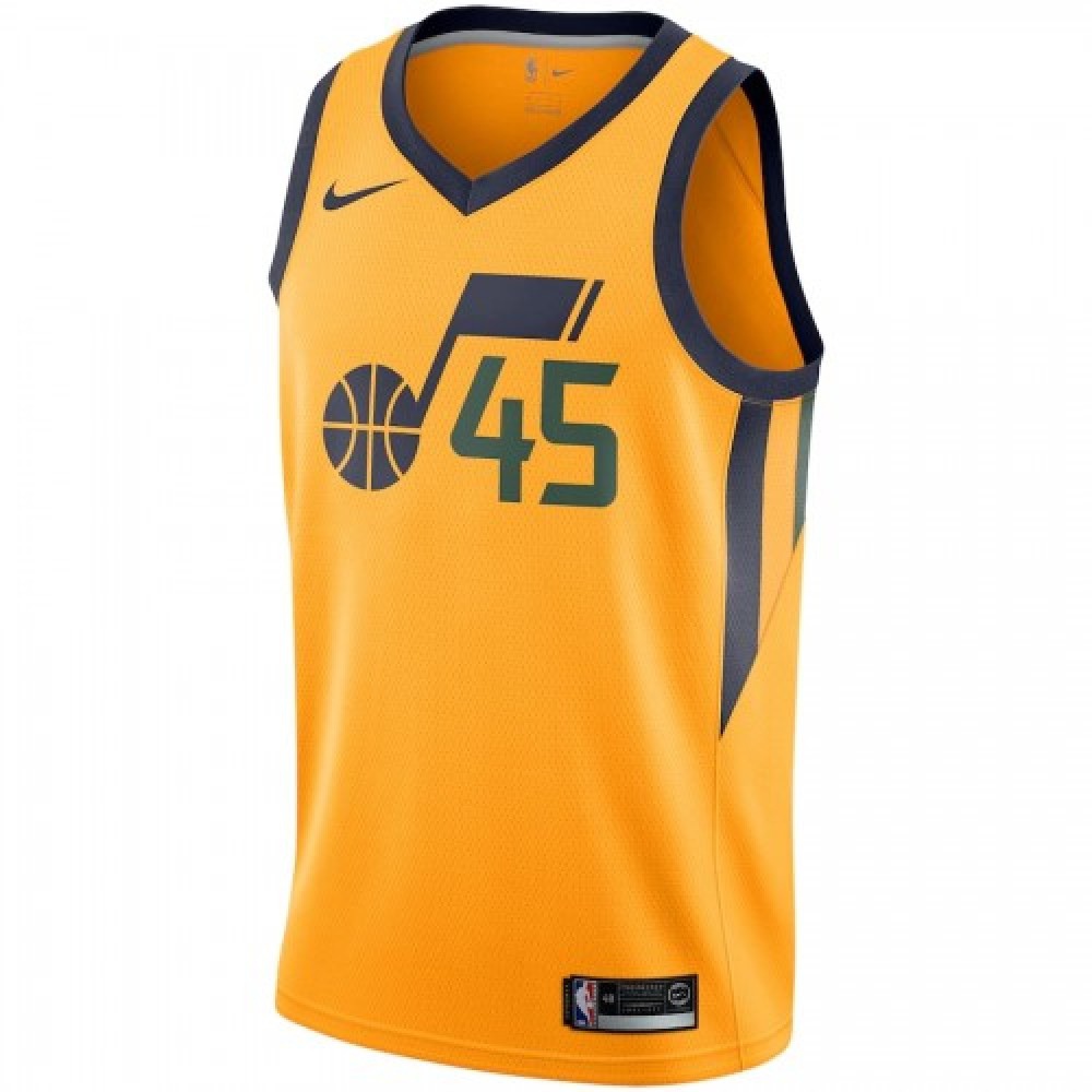 Men's Utah Jazz Donovan Mitchell #45 Gold Swingman Jersey - Statement Edition-Pro Kit Vault | Brand New 26/27 Sports Jerseys